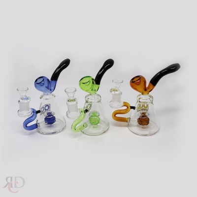 WATER PIPE OG GLASS 7MM SHERLOCK MOUTH PEICE MINI RIG WPOG5400 1CT